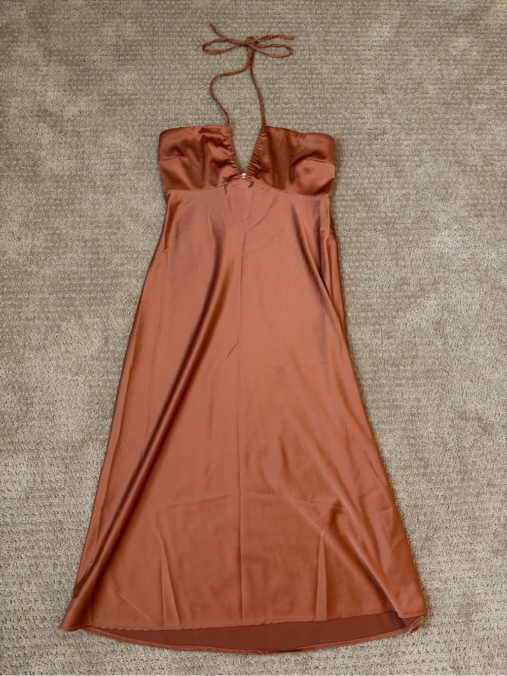 Abercrombie and Fitch Women’s Halter Satin Mini Dress